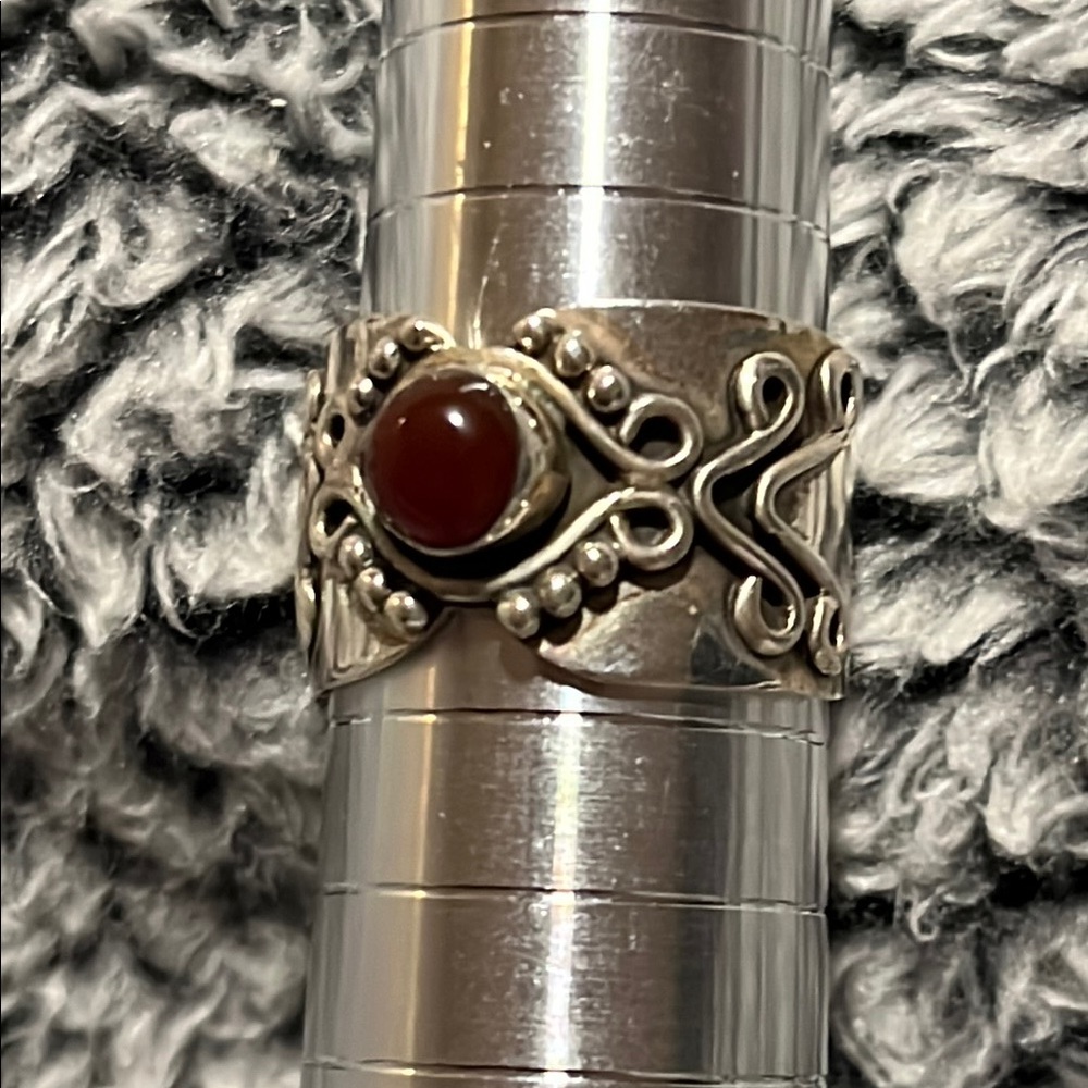 NWOT Silver & Carnelian Ring